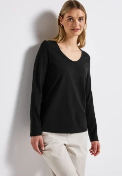Overhemd met lange mouwen in effen kleur