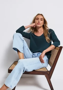 Overhemd met lange mouwen in effen kleur