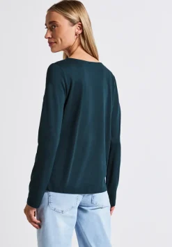 Overhemd met lange mouwen in effen kleur
