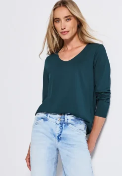 Overhemd met lange mouwen in effen kleur