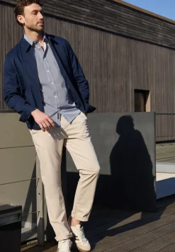 Overhemd met lange mouwen in popeline kwaliteit