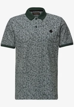 Oxford poloshirt met korte mouwen en print