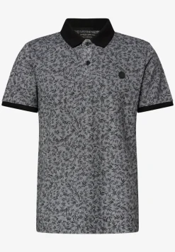 Oxford poloshirt met korte mouwen en print