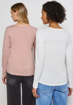 2-pack shirts met lange mouwen
