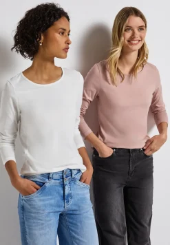 2-pack shirts met lange mouwen