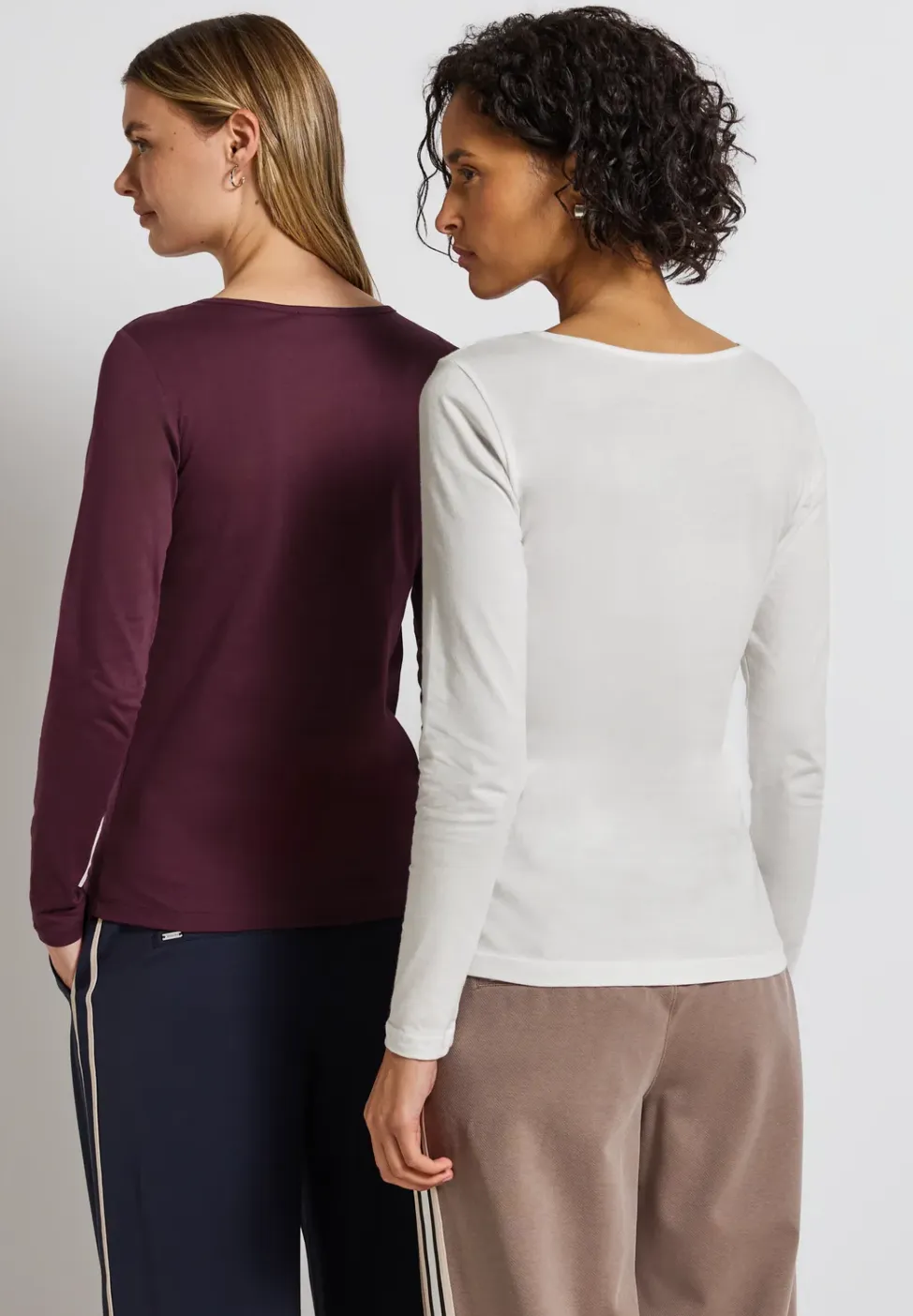 2-pack shirts met lange mouwen