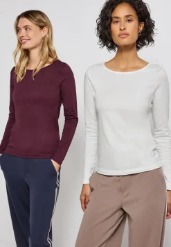 2-pack shirts met lange mouwen