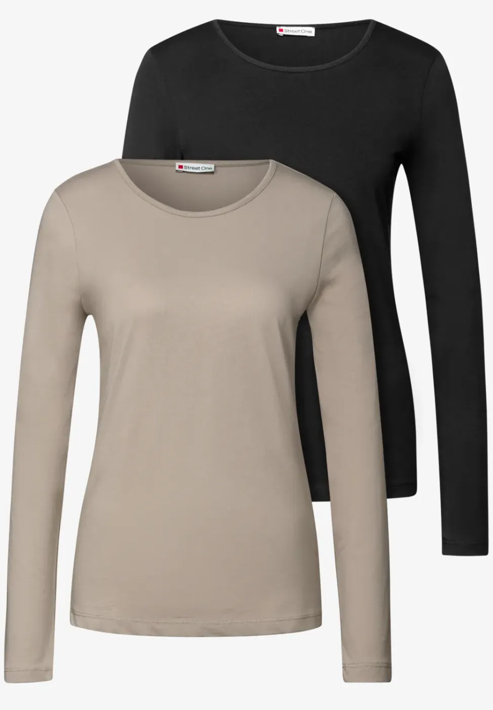 2-pack shirts met lange mouwen