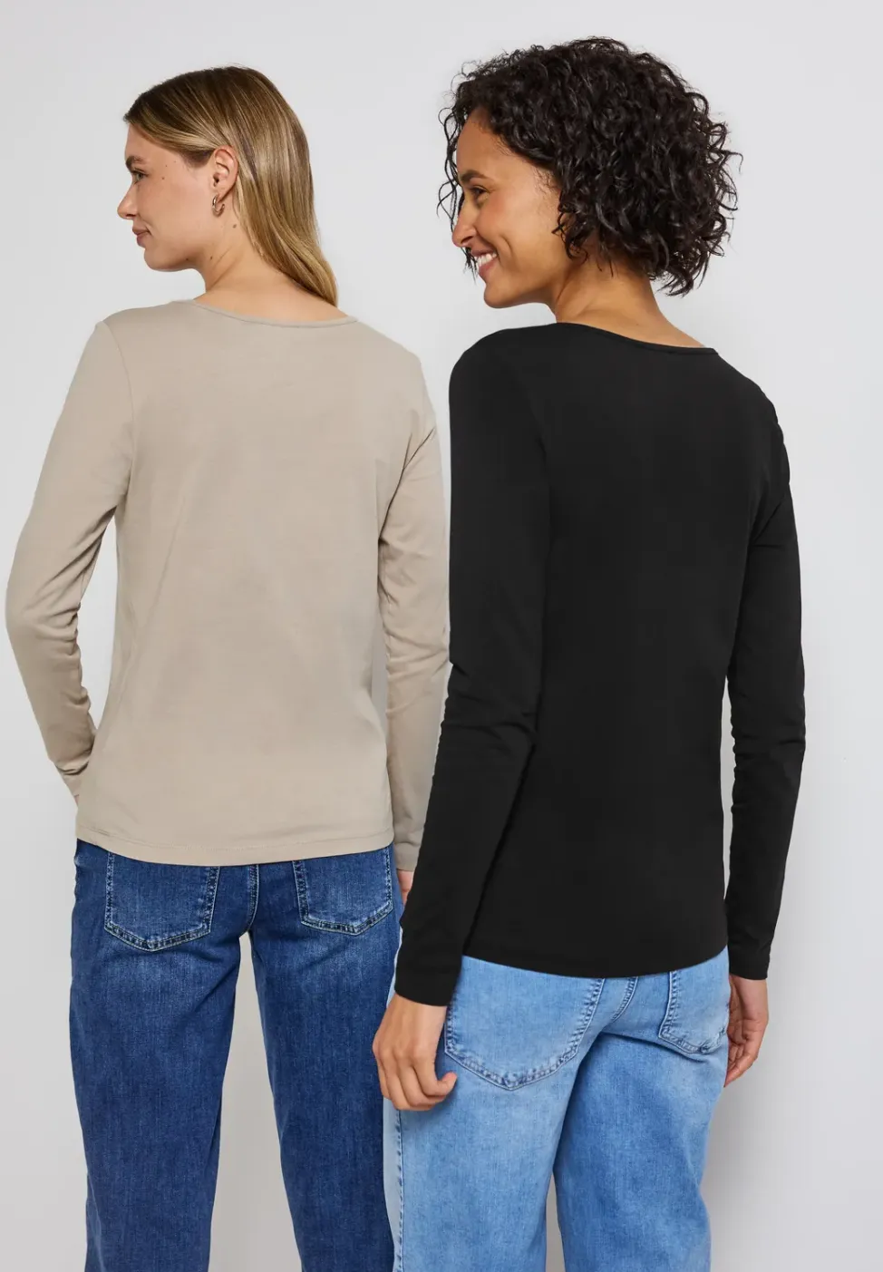 2-pack shirts met lange mouwen
