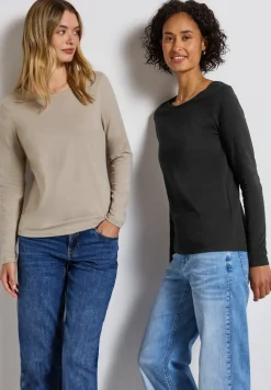 2-pack shirts met lange mouwen