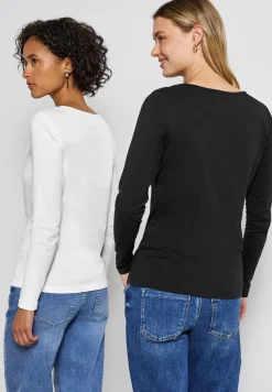 2-pack shirts met lange mouwen