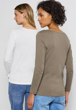 2-pack shirts met lange mouwen