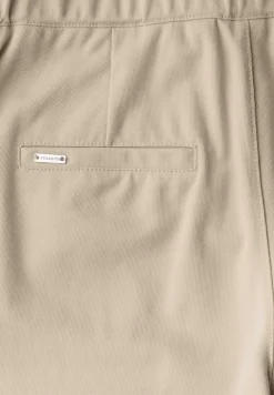 Pantalon met rechte pijpen piquée