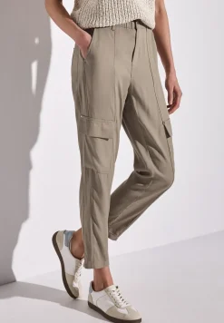 Paperbag broek in cargolook