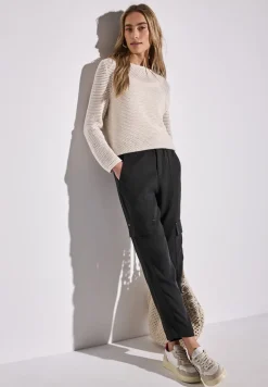 Paperbag broek in cargolook