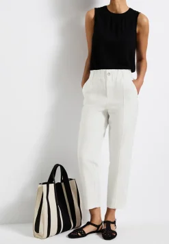 Paperbag broek in casual pasvorm