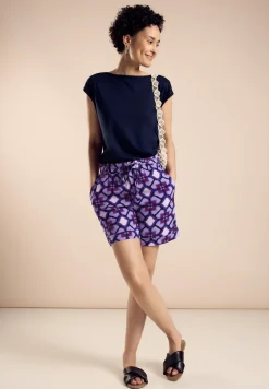 Paperbag short met print