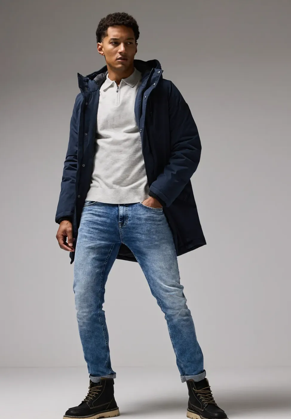 Parka met capuchon