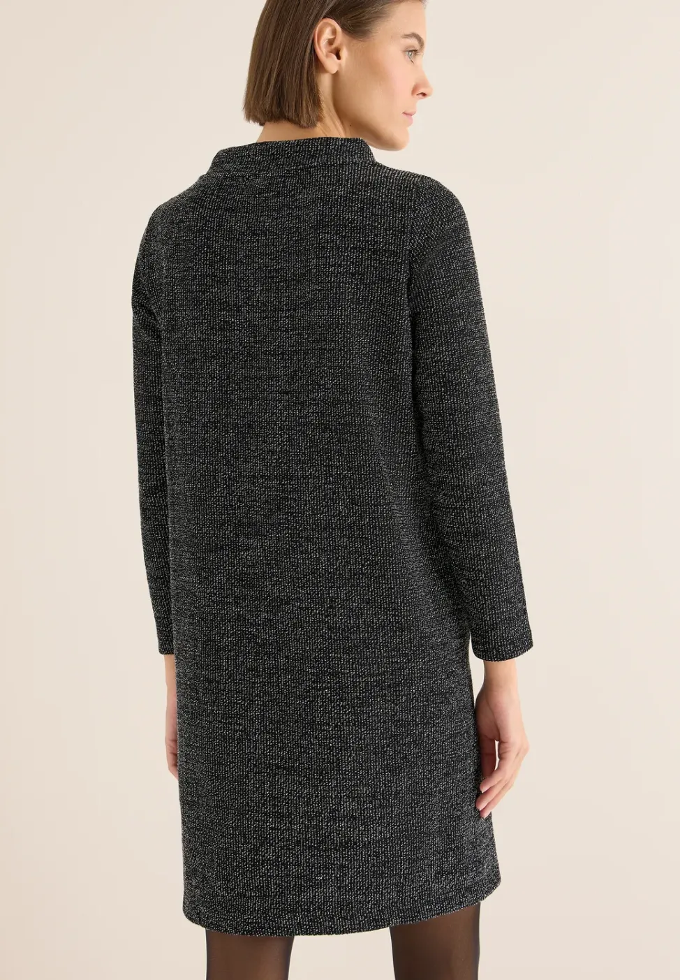 Peper en zout look jurk