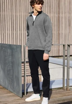 Piqué Troyer sweatshirt