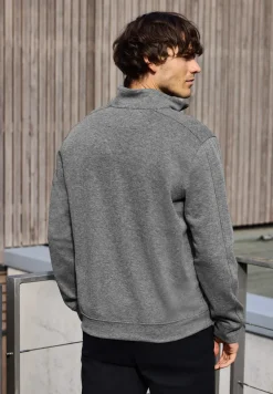 Piqué Troyer sweatshirt