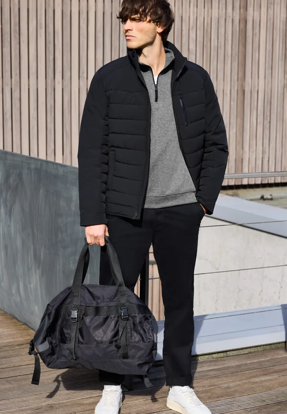 Piqué Troyer sweatshirt