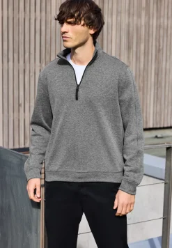 Piqué Troyer sweatshirt