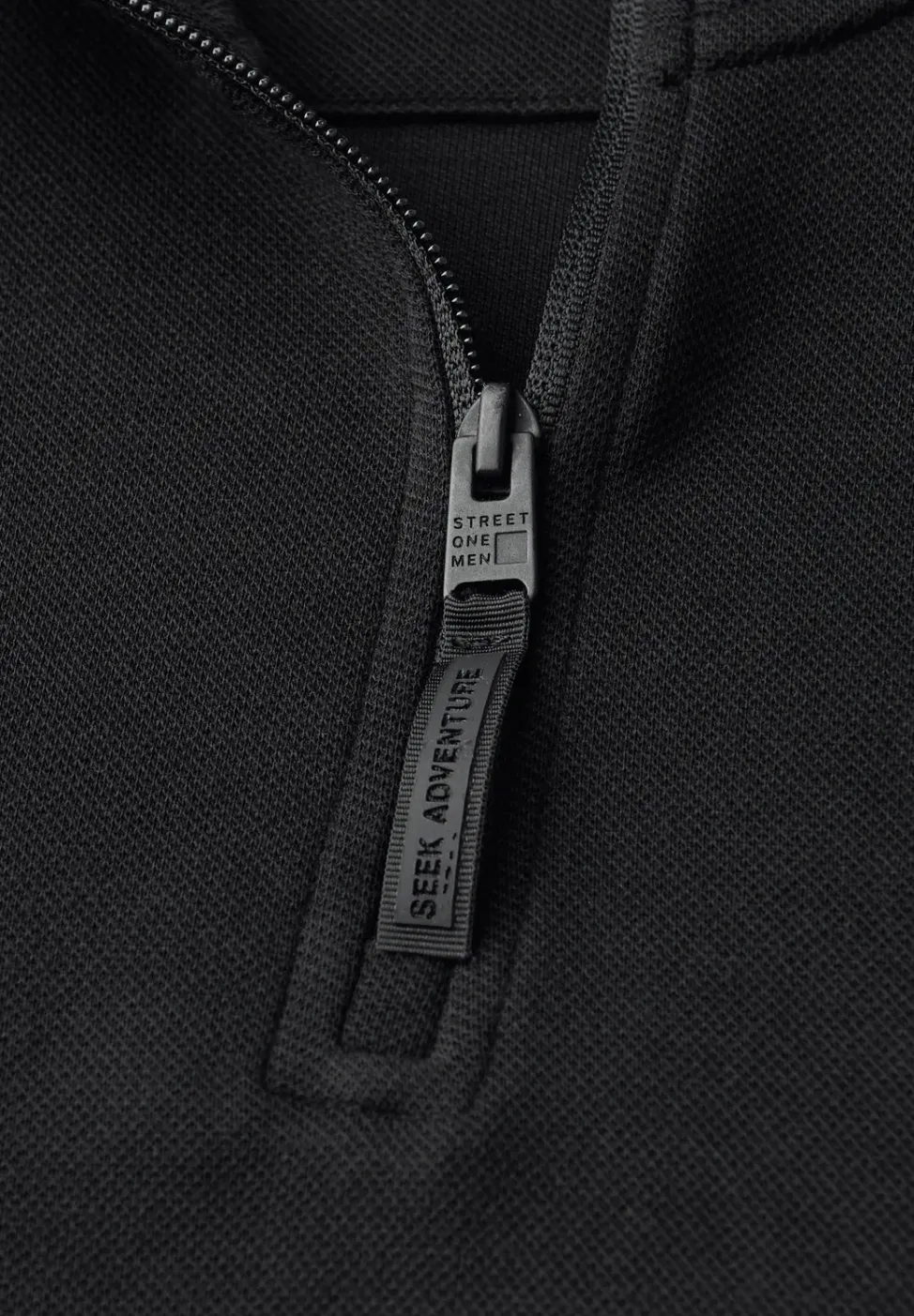 Piqué Troyer sweatshirt