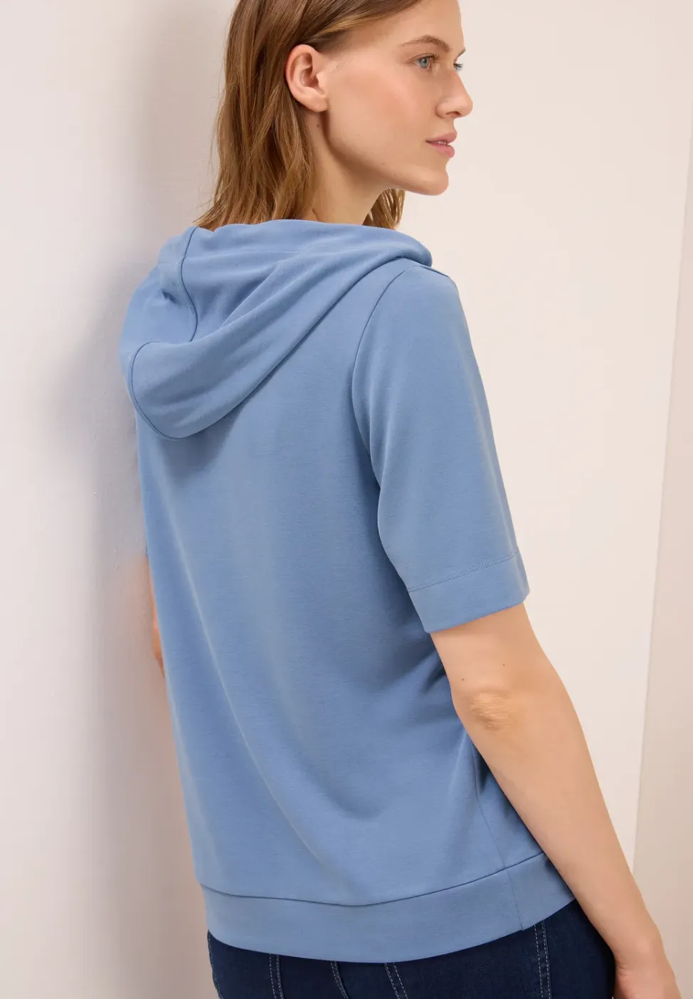 Piquée hoodie shirt