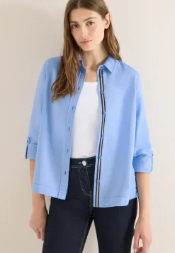 Piqué overhemd blouse