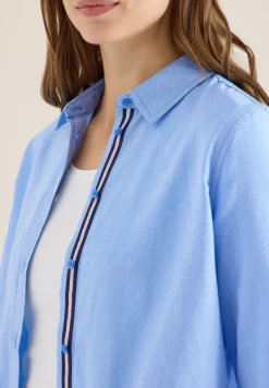 Piqué overhemd blouse