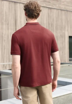 Polo met korte mouwen en ritssluiting