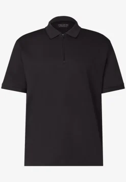 Polo met korte mouwen en ritssluiting