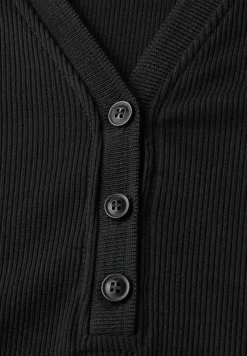 Polo-jurk met geribde structuur