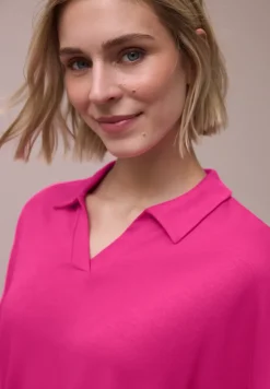 Poloshirt met elastische tailleband