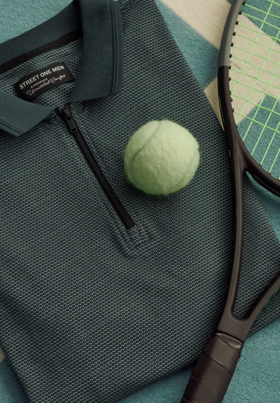 Poloshirt met korte mouwen en rits