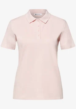 Poloshirt met korte mouwen en geribde structuur