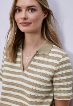 Poloshirt met korte mouwen en strepen