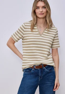 Poloshirt met korte mouwen en strepen