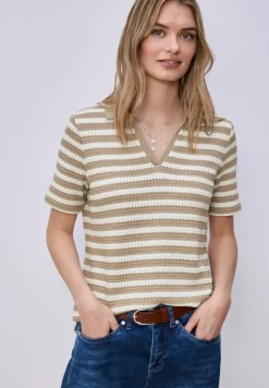 Poloshirt met korte mouwen en strepen
