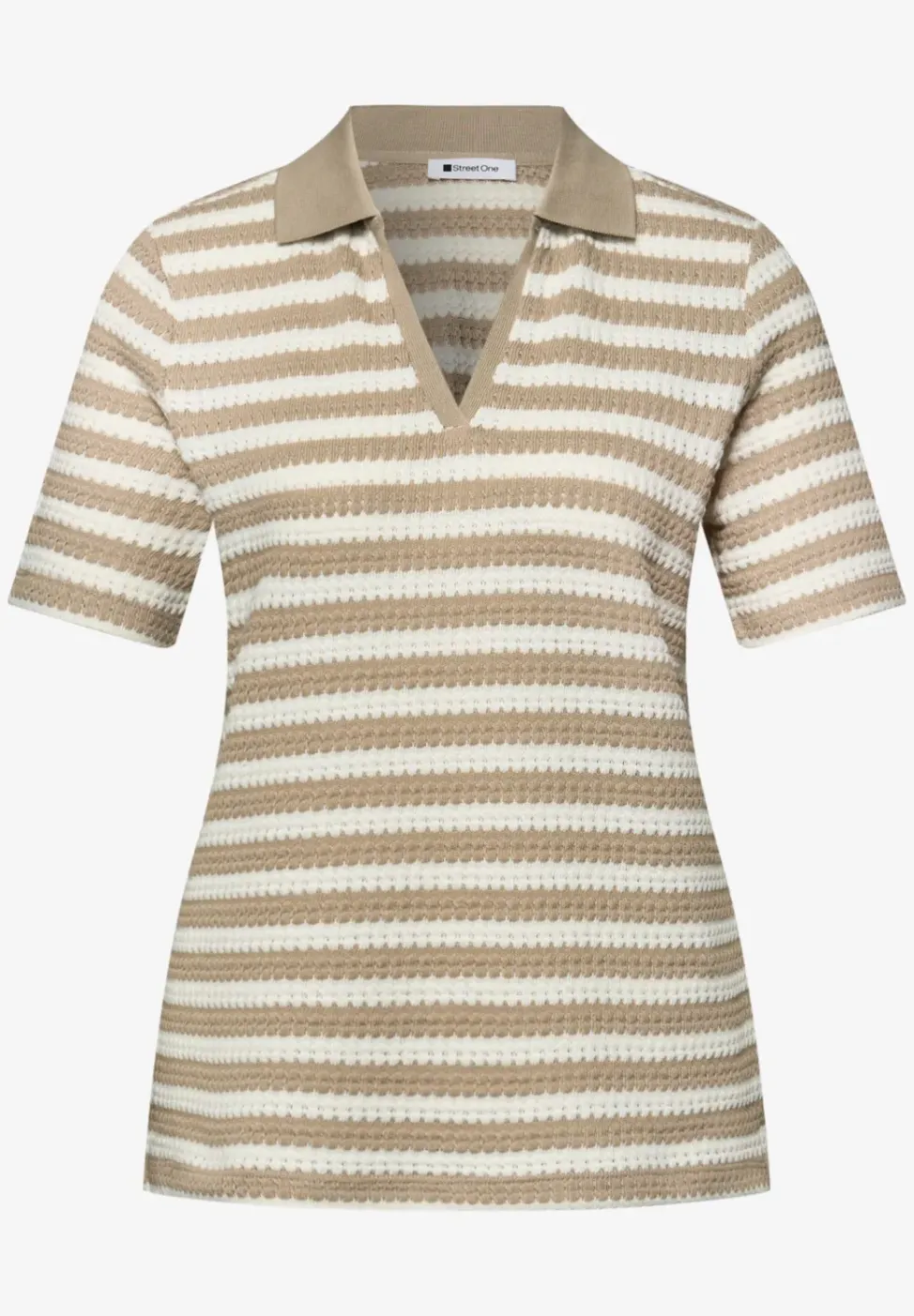Poloshirt met korte mouwen en strepen