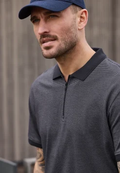 Poloshirt met korte mouwen en rits