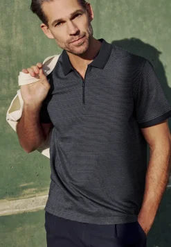 Poloshirt met korte mouwen en rits
