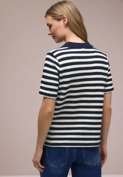 Poloshirt met korte mouwen en strepen