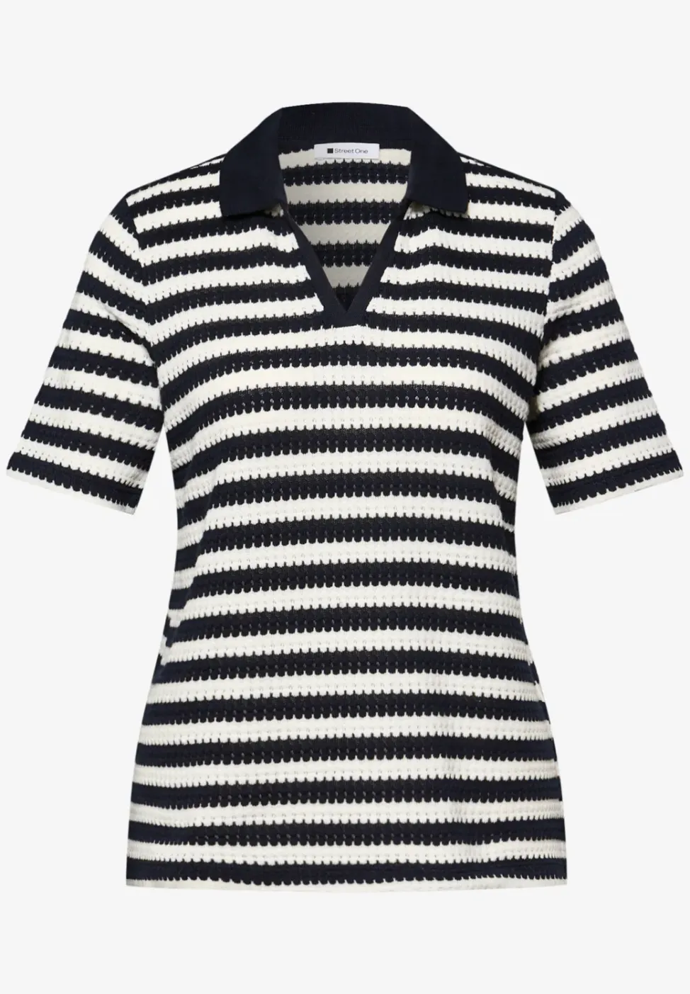 Poloshirt met korte mouwen en strepen