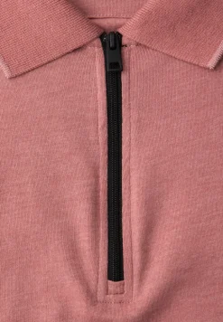 Poloshirt met korte mouwen in een gemêleerde look
