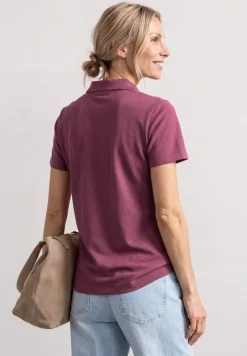 Poloshirt met korte mouwen en gespleten hals