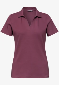 Poloshirt met korte mouwen en gespleten hals