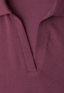 Poloshirt met korte mouwen en gespleten hals
