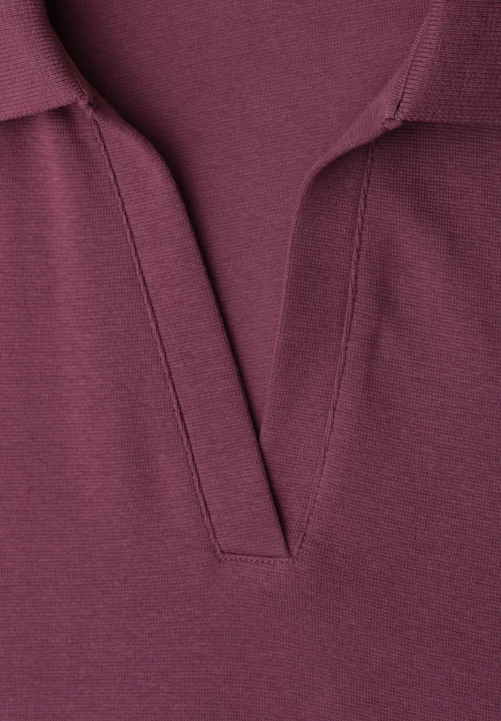 Poloshirt met korte mouwen en gespleten hals